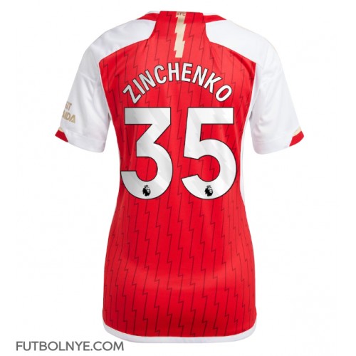 Camiseta Arsenal Oleksandr Zinchenko #35 Primera Equipación para mujer 2023-24 manga corta